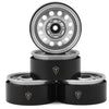 X003K9U4U5 Treal Hobby Type I 1.9" Vintage 12-Hole Beadlock Wheels (Silver) (4)