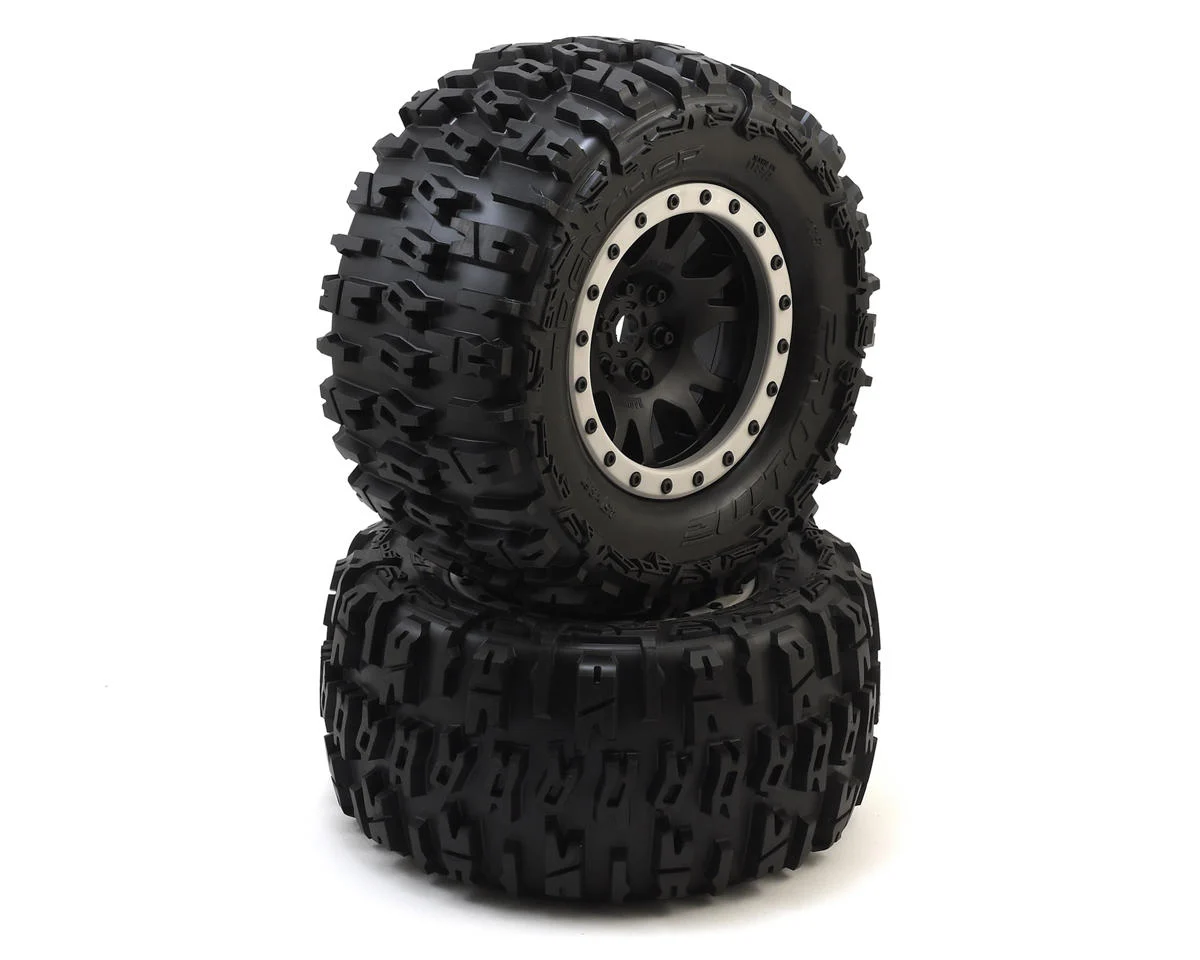 PRO1015113 Trencher Pro-Loc Pre-Mounted All Terrain Tires (MX43) w/Impulse Pro-Loc Wheels (Black) (2)