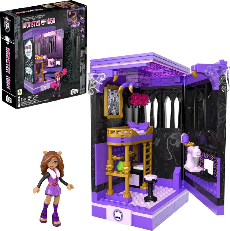 HXM32 Mega Monster High Clawdeen's Boo-K Den