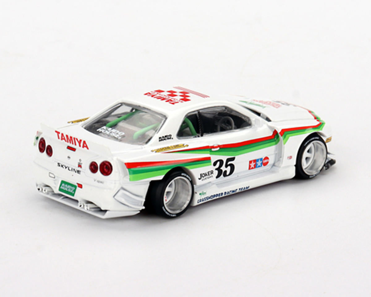 TAMKHMG167 Tamiya Mini GT Nissan Skyline GT-R (R34) X “The Grasshopper” Kaido House 1/64 Diecast Model (Limited Edition)