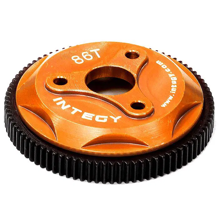 INTT8030ORANGE 86T Metal Spur Gear 1/10 2WD