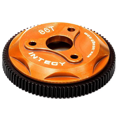 INTT8030ORANGE 86T Metal Spur Gear 1/10 2WD