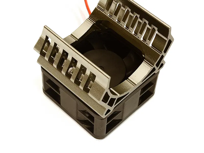 INTC28599GREY 36mm Motor Heatsink+40x40mm Cooling Fan 16krpm 1/10