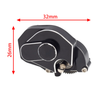 MEUS Racing SCX24 Assembled Transmission Complete Aluminum Gearbox (Black)
