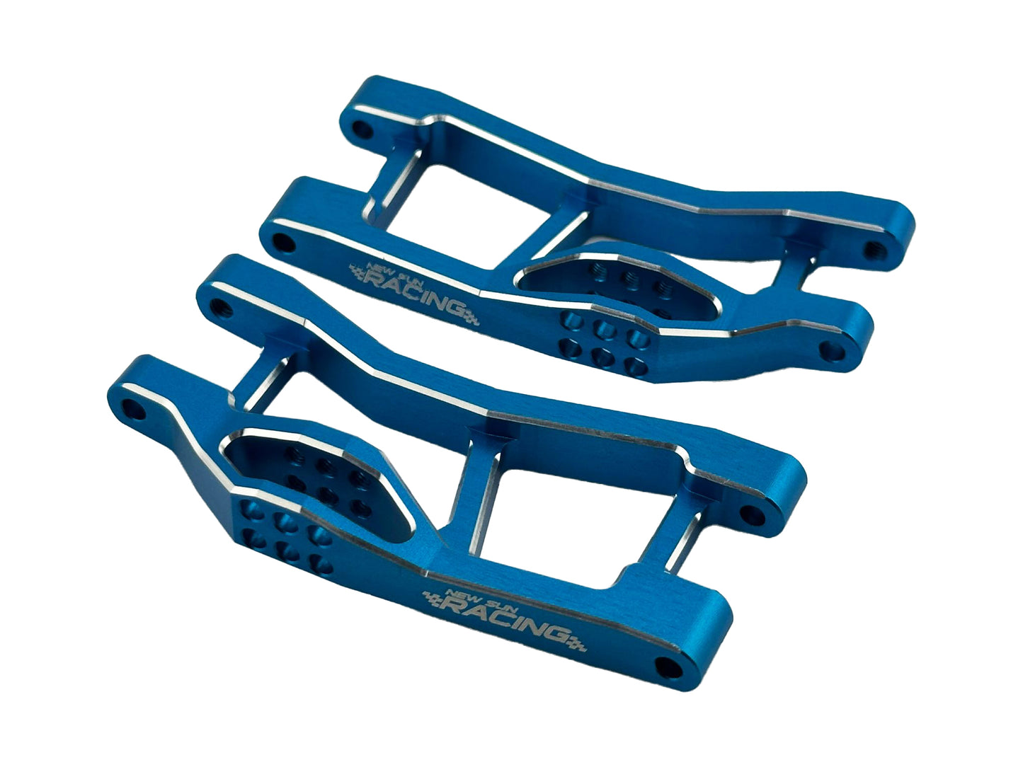NSRMINIM011BL Aluminum Rear Lower Arm Set For Traxxas Mini Maxx-Blue