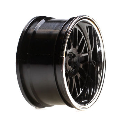 VTR43004 Wheel RR 54 x 30mm Deep Mesh, Chrome/Blk (2): V100