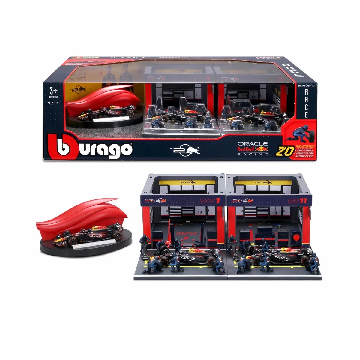 NSR 18-51433 1:43 Formula 1 Deluxe Paddock Set