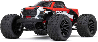 ARA2102 1/18 GRANITE GROM 4X4 RTR Brushed Monster Truck (Battery & Charger Included) Red