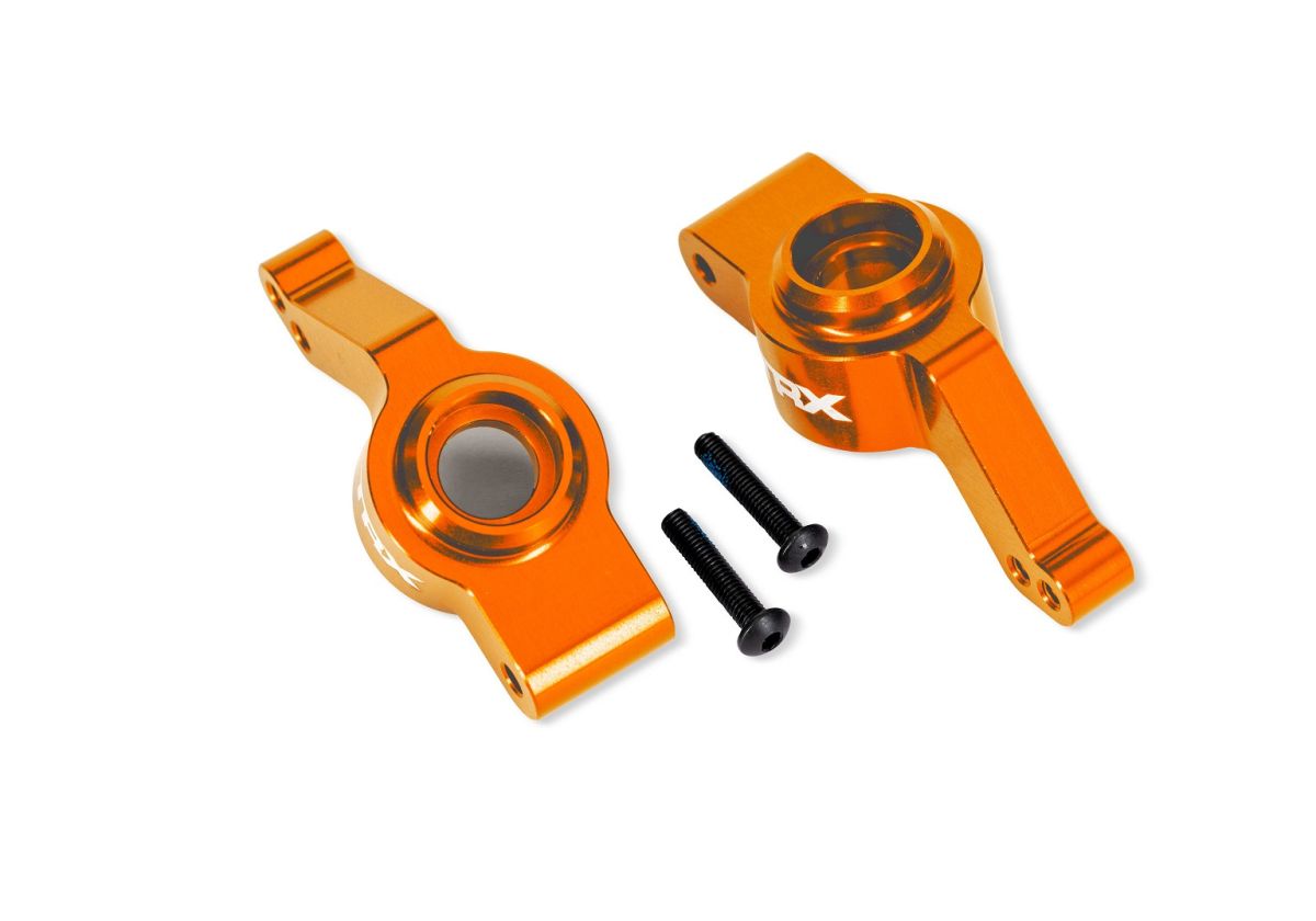 9065-ORNG Orange Aluminum Stub Axle Carriers (L&R)