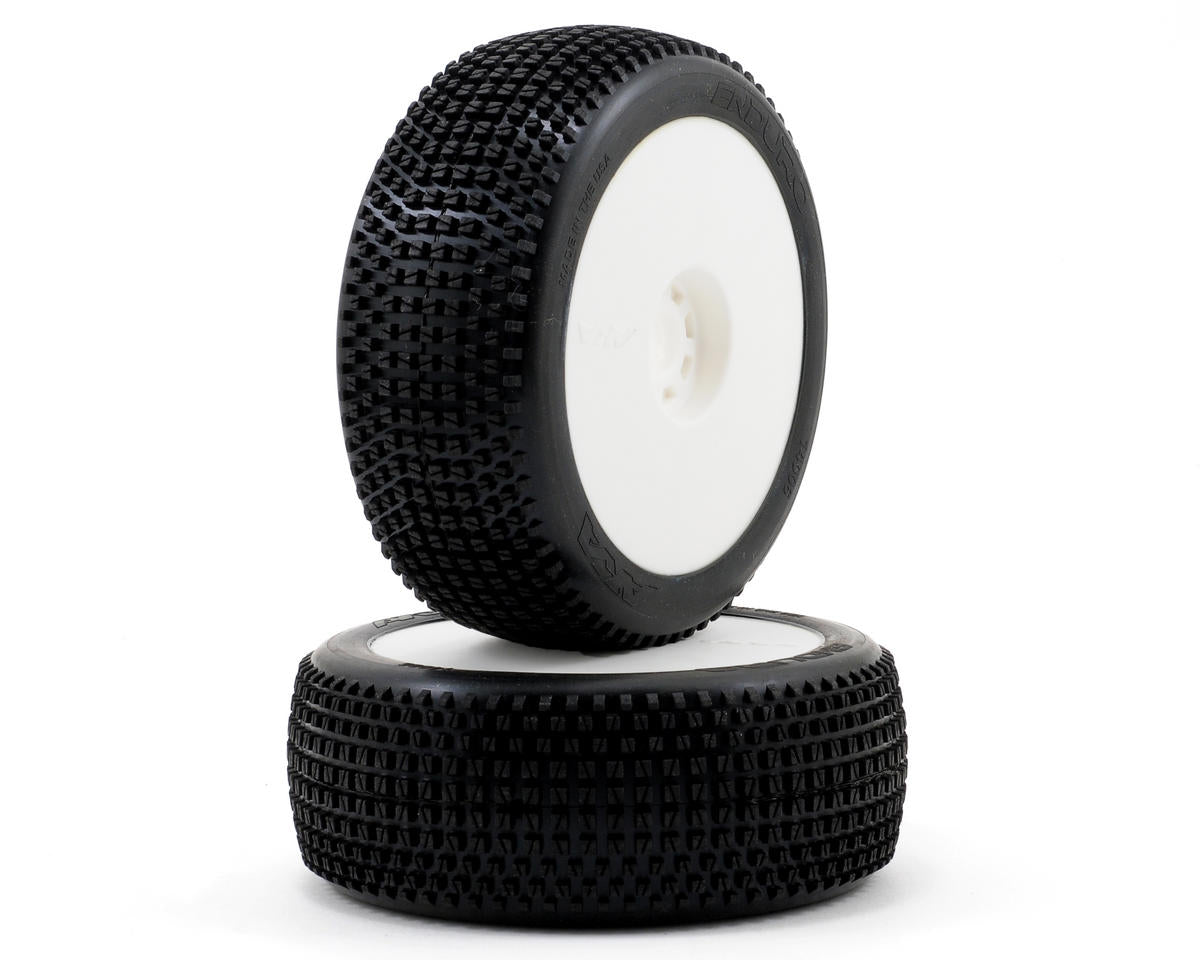 AKA14006XRW Enduro 1/8 Buggy Pre-Mounted Tires (2) (White) (Soft)