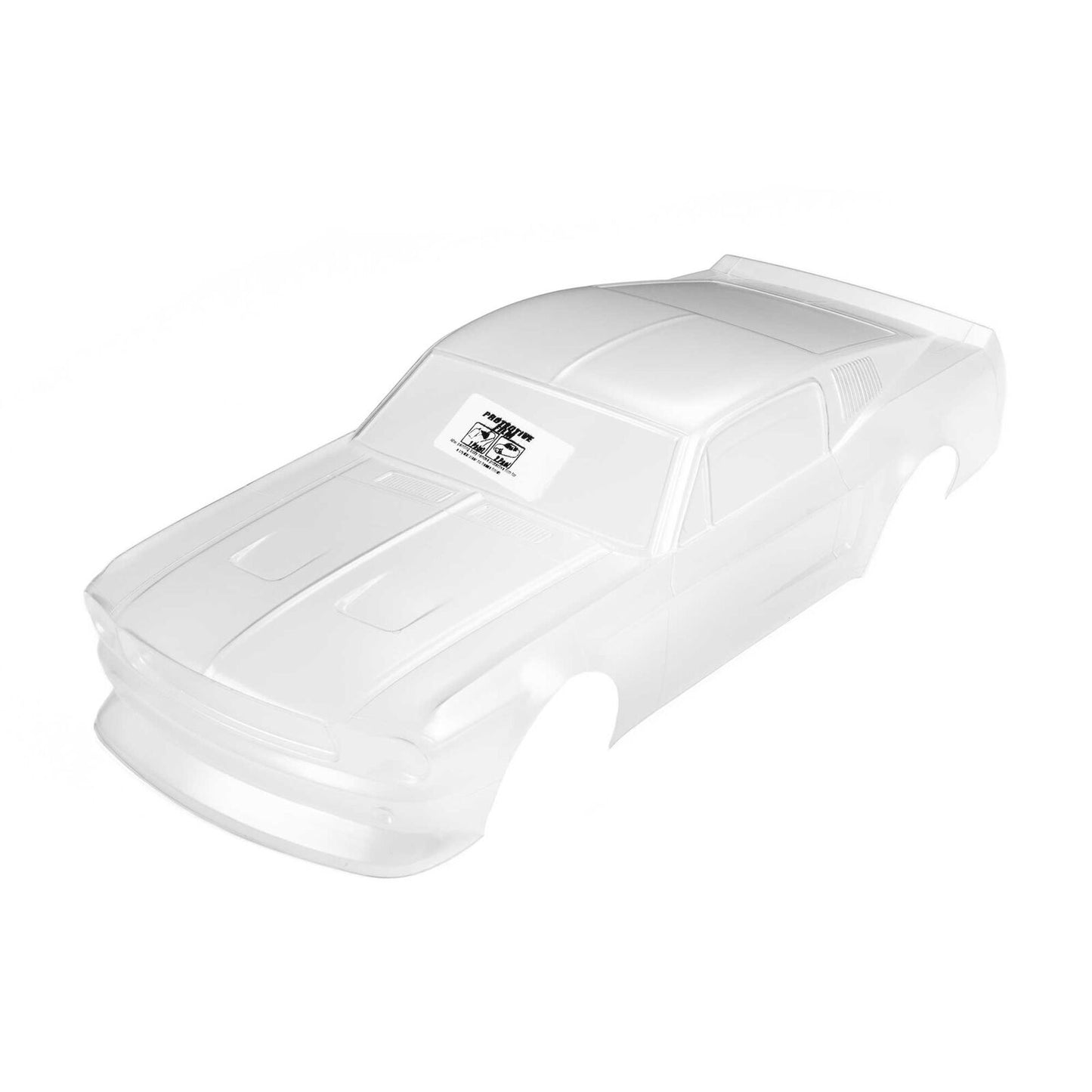 PRO372817 Pro-Line Racing 1/12 Pre-Cut 1968 Ford Mustang Clear VTA Body: Losi NASCAR® Race Car