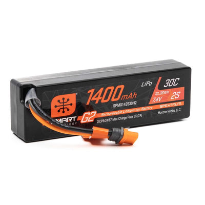 SPMX142S30H2 7.4V 1400mAh 2S 30C Smart G2 LiPo Battery: IC2 Connector