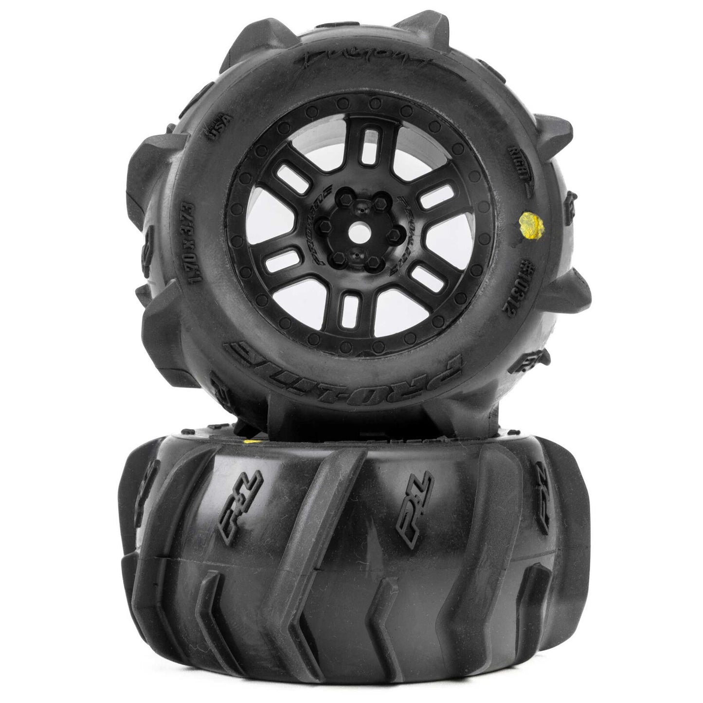 PRO1031210 1/16 Dumont F/R MT Tires Black Split Six (2): ARRMA MINI KRATON