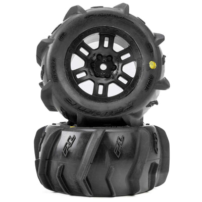 PRO1031210 1/16 Dumont F/R MT Tires Black Split Six (2): ARRMA MINI KRATON