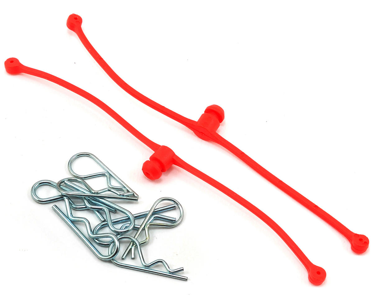 DUB2248 Body Klip Retainers w/Body Clips (Red)