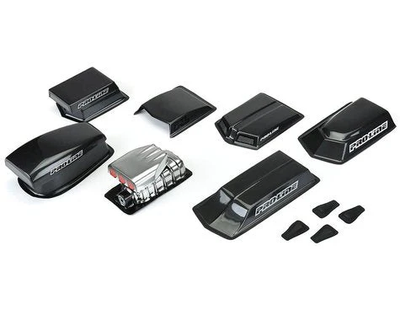 PRO636800 Hood Scoops & Blowers No Prep Drag Racing Variety Pack (Clear)