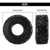 YQT-1027 INJORA 1.0" 57*22mm HAMROK Tires (T1027) (4)