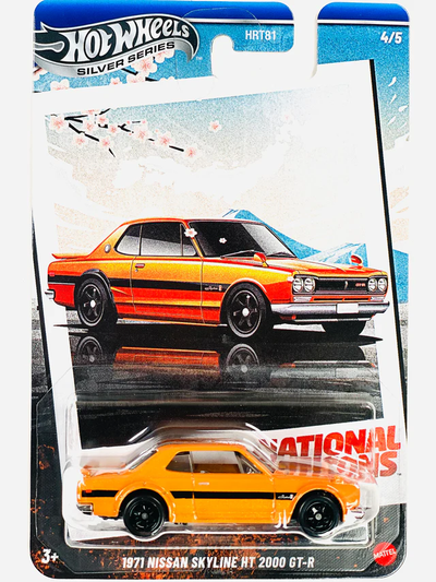 HWHRT81 Hot Wheels Silver Series 1971 Nissan Skyline HT 2000 GT-R