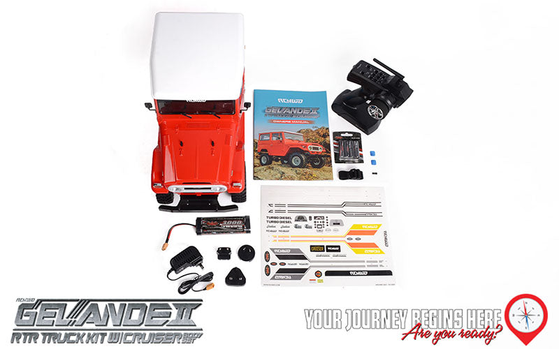 Z-RTR0047 RC4WD Gelande II RTR Truck w/Cruiser Body Set (Red)