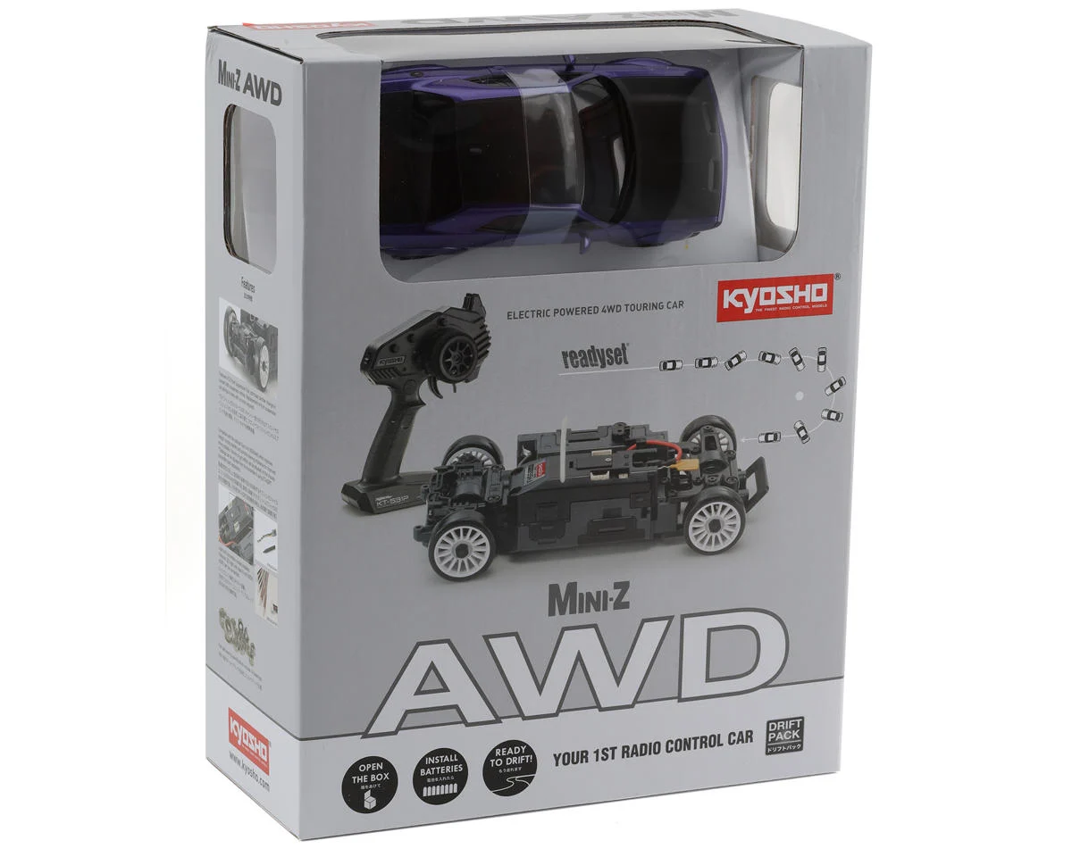 KYO32621PU Mini-Z AWD Dodge Challenger SRT Hellcat Redeye - Purple