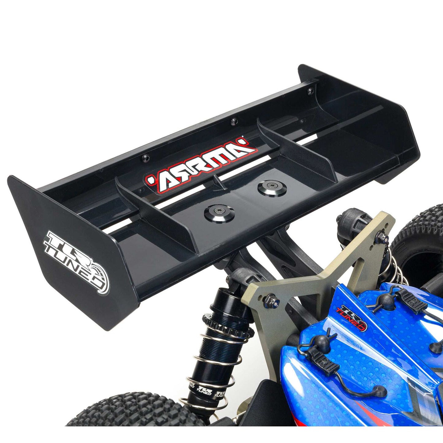 ARA8406 Arrma 1/8 TLR Tuned TYPHON 6S 4X4 BLX Buggy RTR, Red/Blue