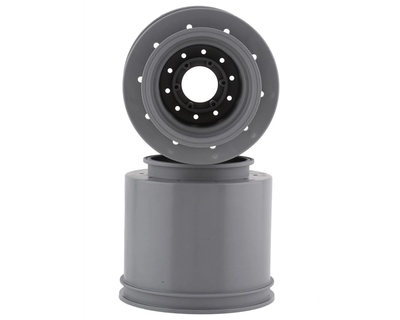 JCO3414S Aggressor 2.6x3.8" Monster Truck Wheel (Silver) (2) w/17mm