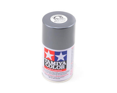 TAM85042 Tamiya TS-42 Light Gun Metal Lacquer Spray Paint (100ml)