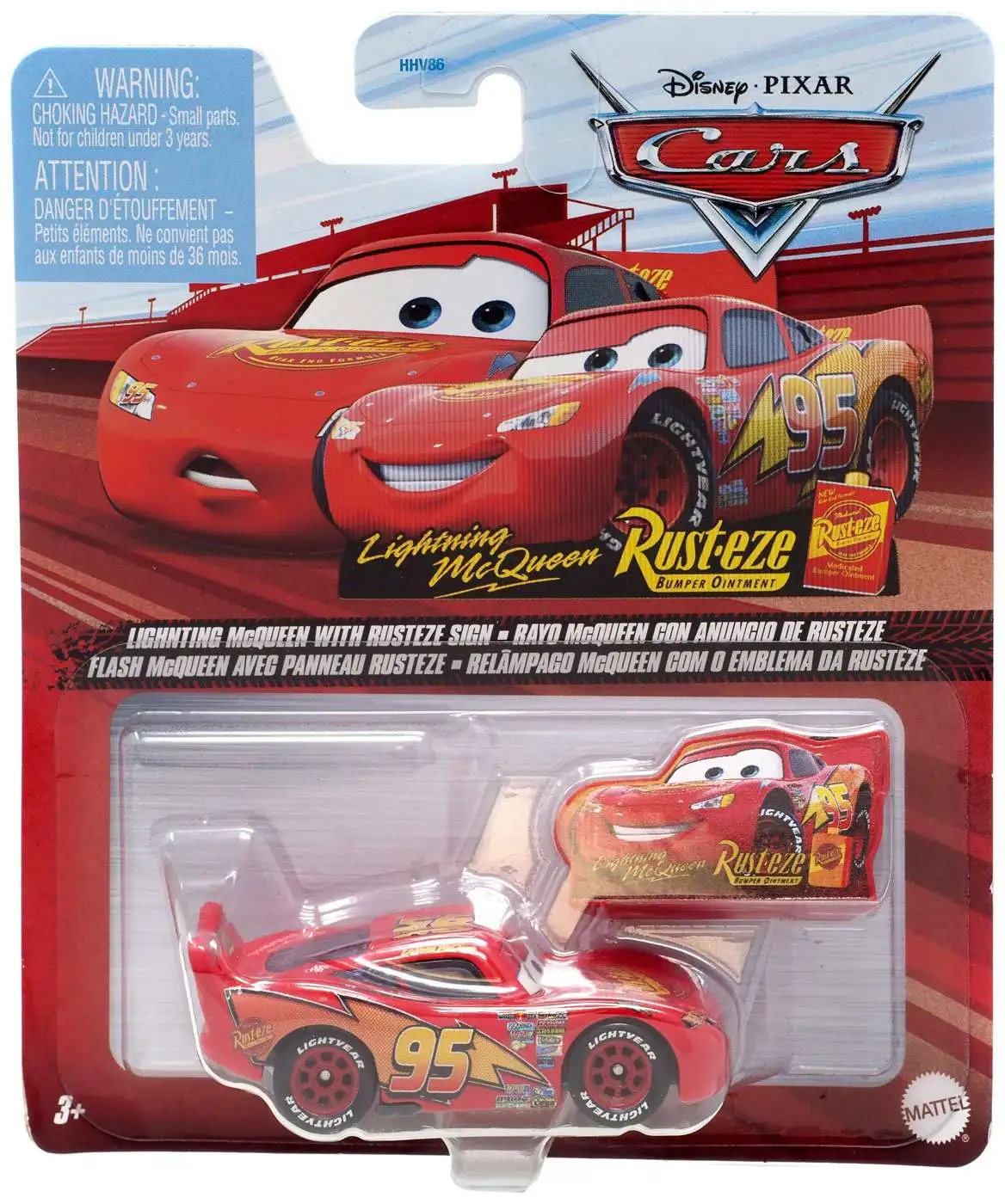 DXV29 Cars Lightning McQueen with Rusteze Sign