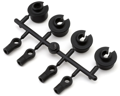 MUGE0545B Mugen Seiki MBX8 Damper Rod Ends & Spring Retainers Set