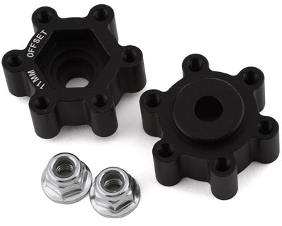 JCO2403 Tribute 12mm Aluminum Hex Adaptor (Black) (2) (11mm Offset)