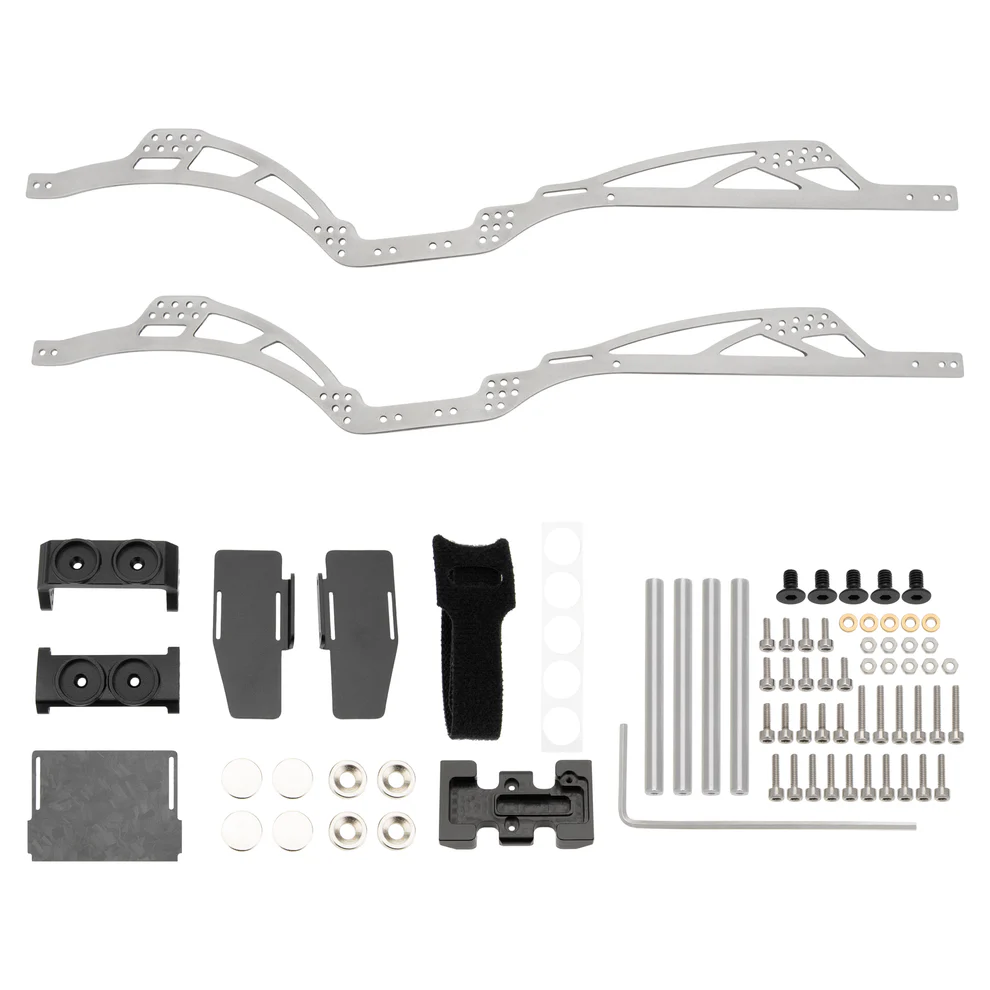 MEUS Racing SCX24 Gladiator Power Wagon LCG Chassis TC4 Titanium Frame