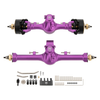 MEUS RACING 5mm Isokinetic V2 SCX24 Axles with 3-Section CVD for Axial 1/24 SCX24 RC Crawler (Purple)