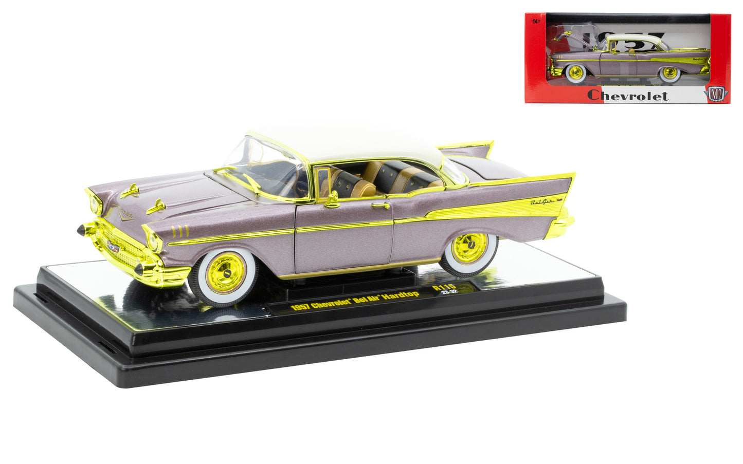M2 Machines 40300-115 1:24th Scale 1957 Chevrolet BelAir Hardtop - CHASE!
