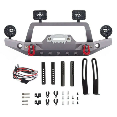 INTC31181GUN Realistic Front Alloy Bumper w/ LED w/43mm Mount