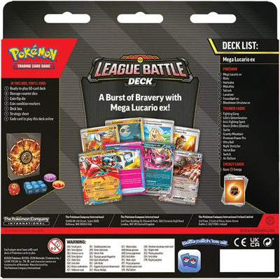 PKU10-10360-101 Pokemon Mega Lucario ex League Battle Deck