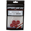 UPG-11009 UpGrade RC Aluminum 17mm Serrated Wheel Nuts (4) (Red) (Coarse Thread)