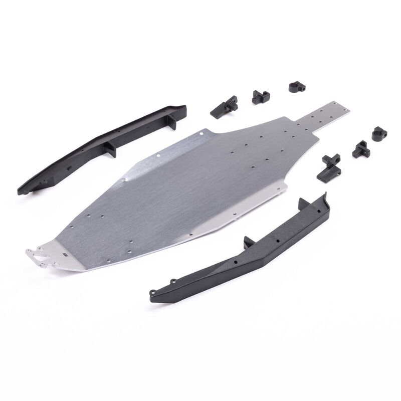 LOS211040 Chassis & Side Guard Set: Mini Drag