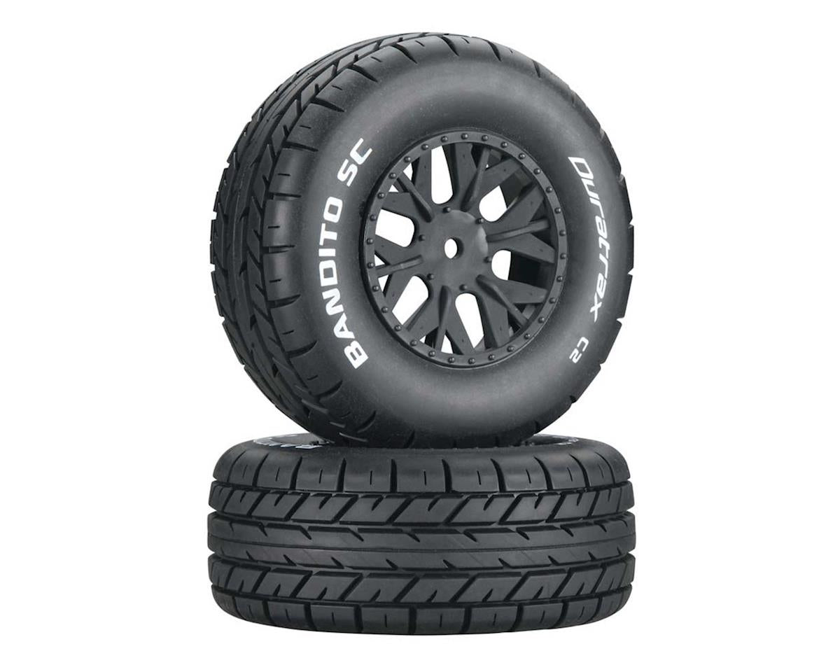 DTXC3702 Bandito 1/10 Pre-Mounted SC Tires (2) (C2) (SC10 4x4) w/12mm Hex