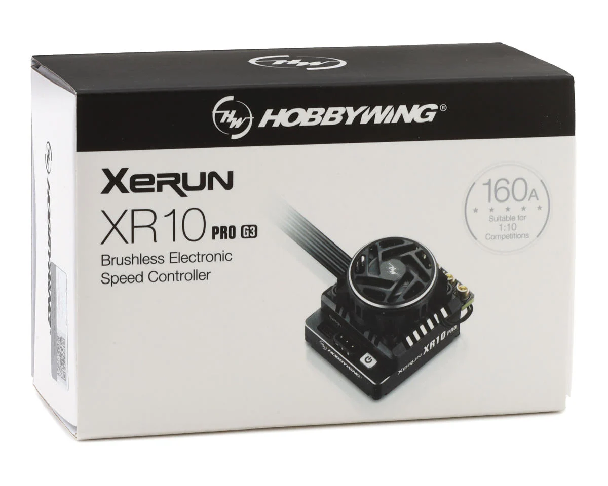 HWA30112619 Hobbywing Xerun XR10 Pro G3 1/10 160A Sensored Brushless ESC