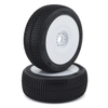 PRO9039233 Blockade Pre-Mounted 1/8 Buggy Tires (2) (White) (S3) w/Lightweight Wheel