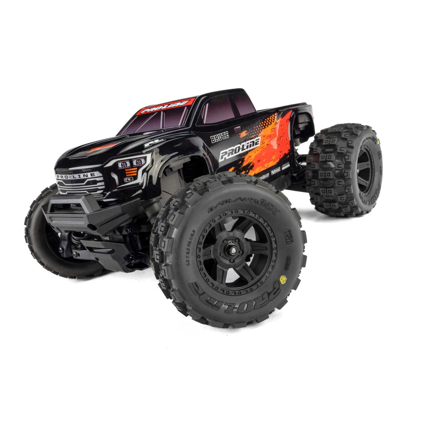 PRO368118 Pro-Line Racing 1/16 Pre-Cut Truck Body Tough Color Black: Traxxas Mini Maxx