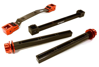 INTC27865RED Extended Rear Body Mount & Post Set 4X4
