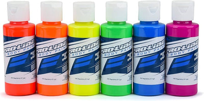 PRO632303 Airbrush Paint Fluorescent Color Set (6 Pack)