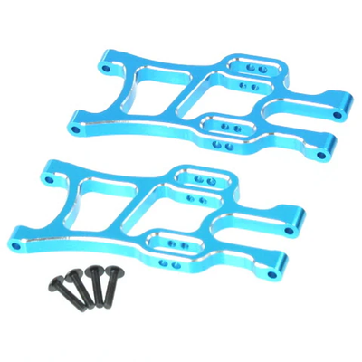 08055B Blue Aluminum Front Lower Suspension A-Arms for Volcano