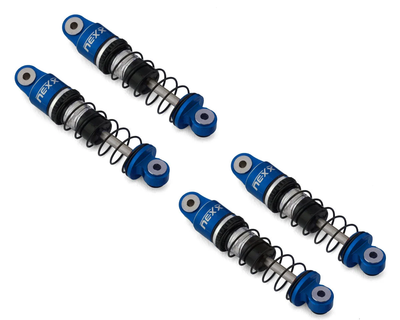 NX-405-BLU NEXX Racing SCX24 36mm Aluminum Oil-Filled Threaded Shocks (Blue) (4)