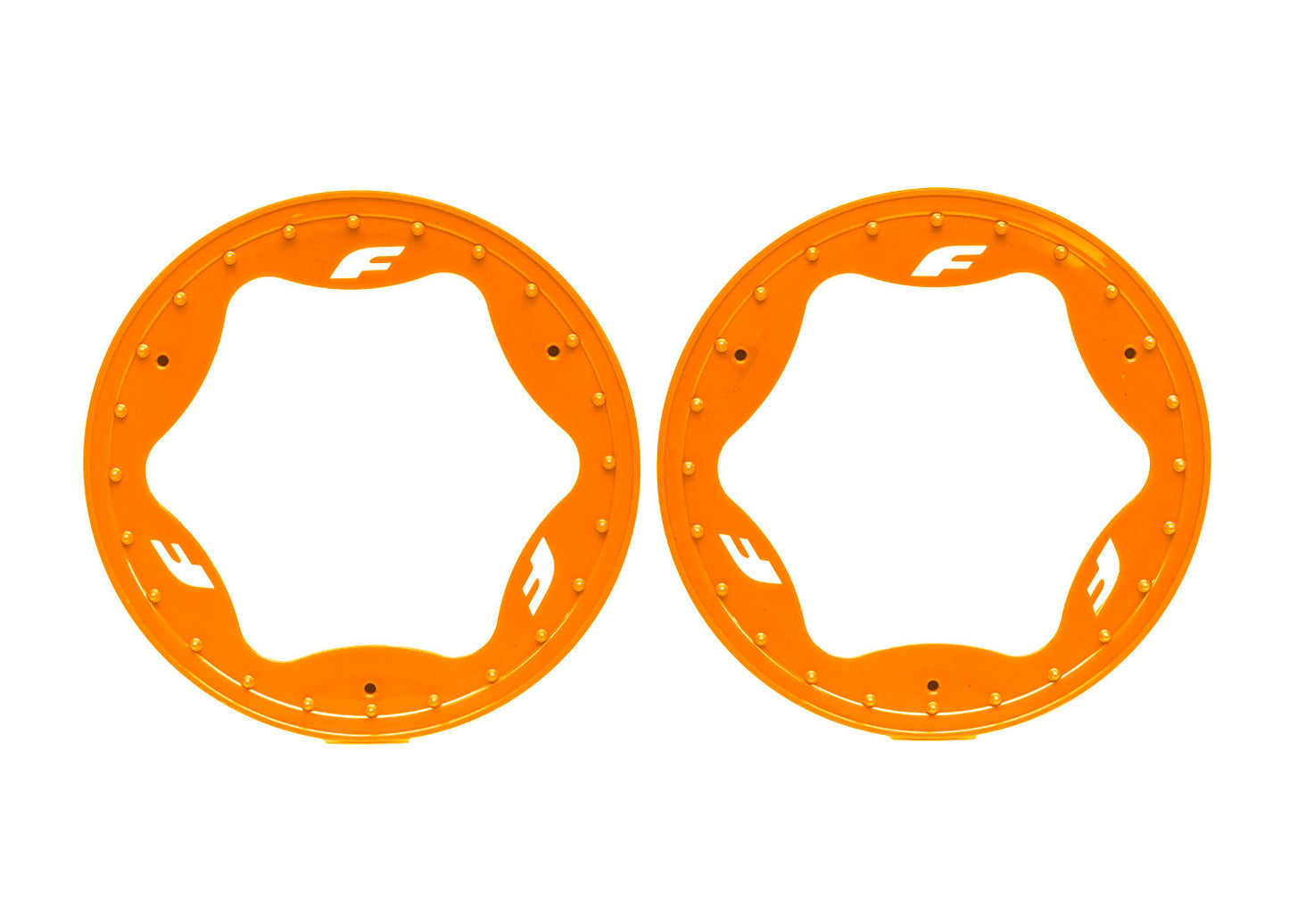 10977-ORNG 3.9" Orange Funco Rear Beadlock Rings (2)