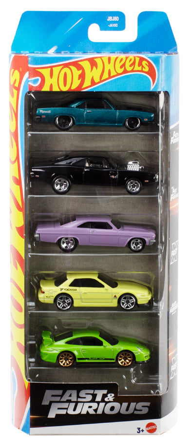 HWJDR19 Hot Wheels Fast & Furious 5-Pack