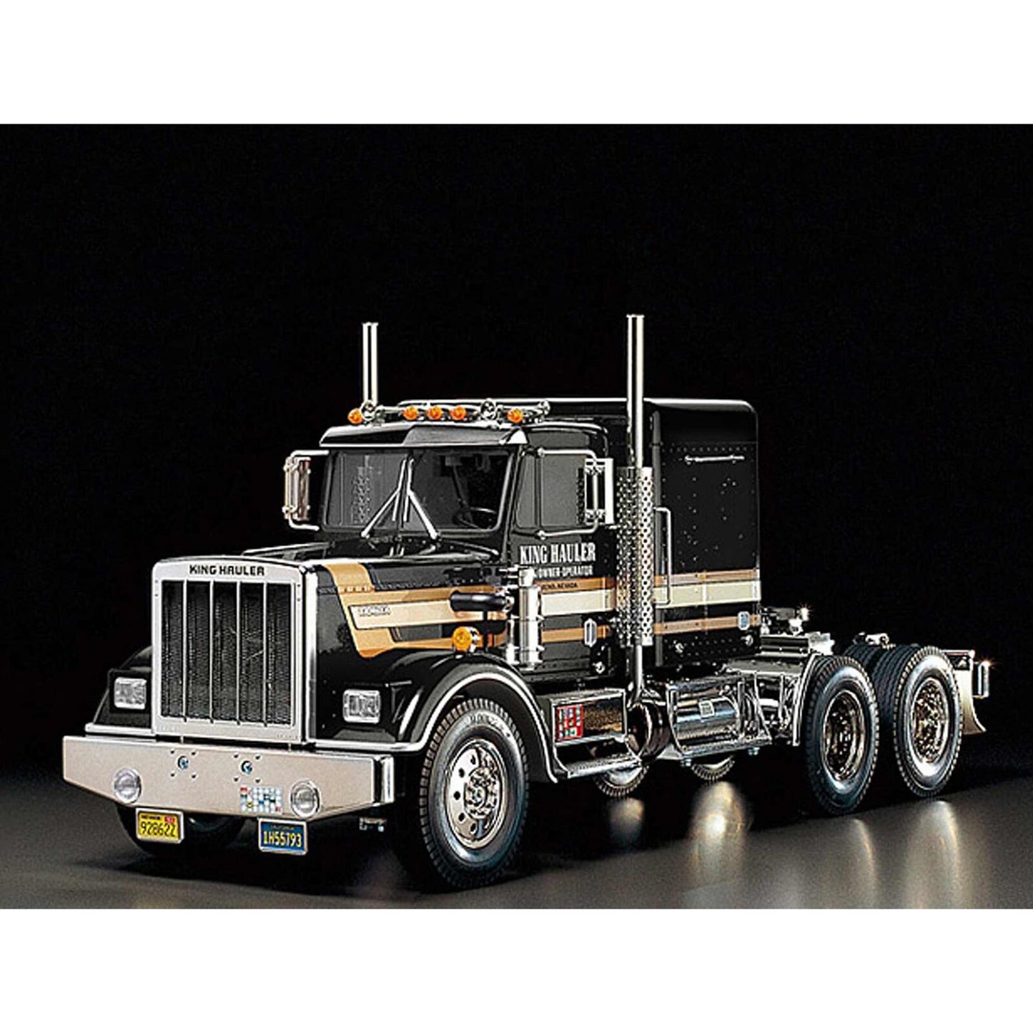 TAM56336 1/14 King Hauler 10X8 Semi Tractor Kit, Black
