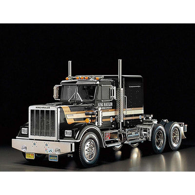 TAM56336 1/14 King Hauler 10X8 Semi Tractor Kit, Black