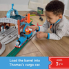 JDF26 Thomas & Friends Load & Launch Barrel Delivery Set By Fisher-Price & Classic Motorized Toy Train